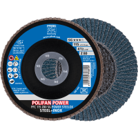 Круг шлифовальный лепестковый POLIFAN PFC 115 Z80 SG POWER STEELOX (934241)