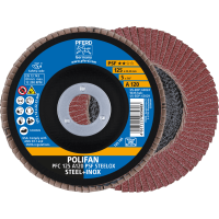 Круг шлифовальный лепестковый POLIFAN PFC 125 A120 PSF STEELOX (444634)