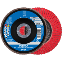 Круг шлифовальный лепестковый POLIFAN PFC 125 CO-FREEZE 36 SG INOX (104132)