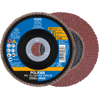 Круг шлифовальный лепестковый POLIFAN PFC 125 A60 PSF STEELOX (444610)
